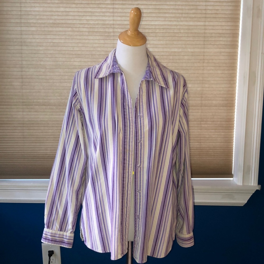 Purple Button Down Shirt